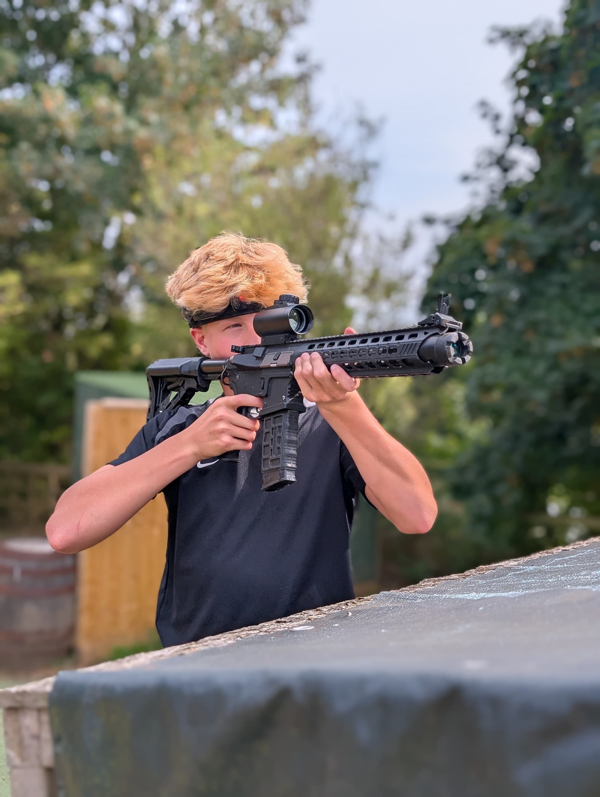 Axe Throwing and Laser Tag Near Blandford Forum: A 90-Minute Private Group Rush photo 1