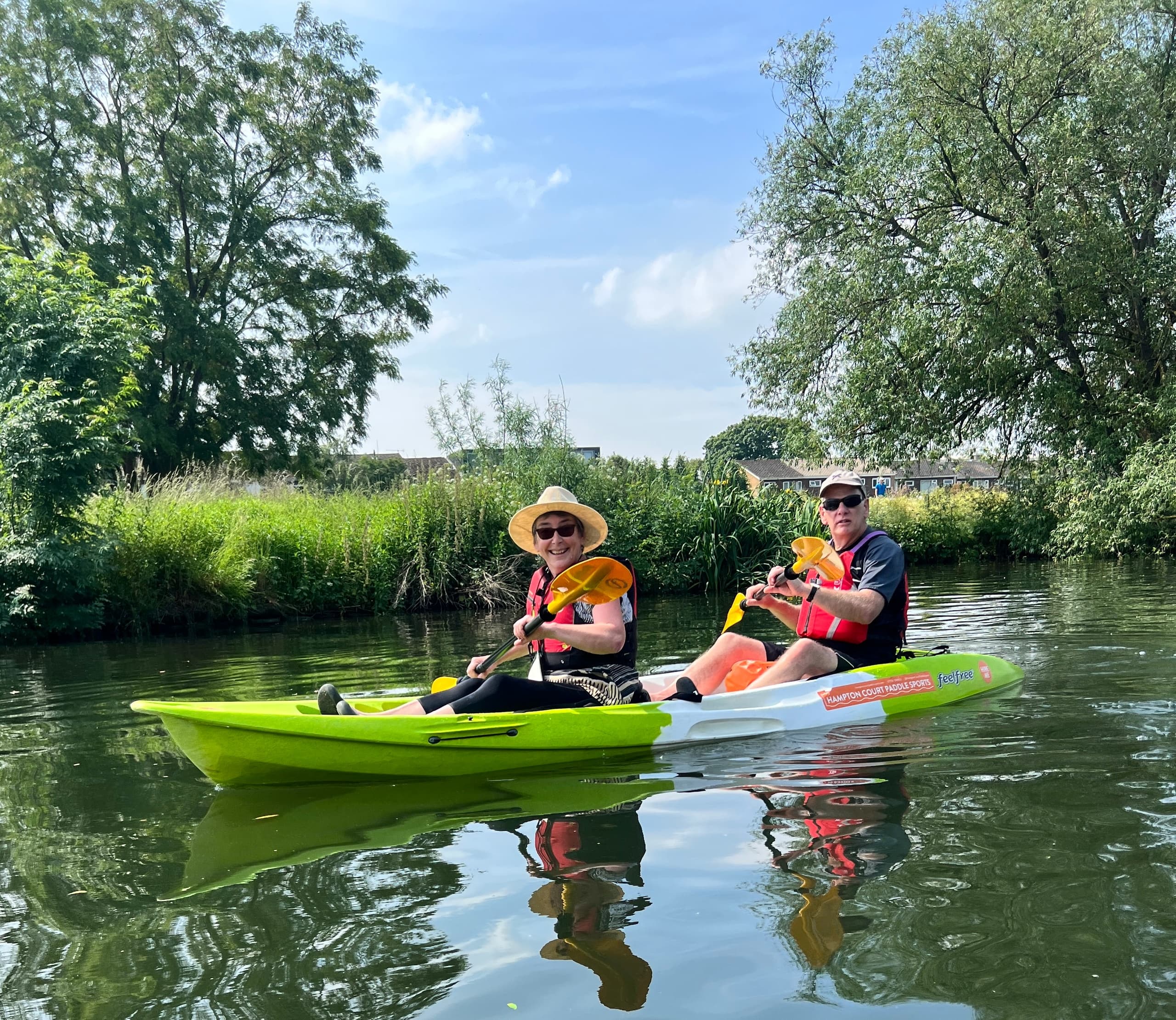 Kayaking at Hampton Court Paddle Sports: Double Sit-On-Top Adventure
