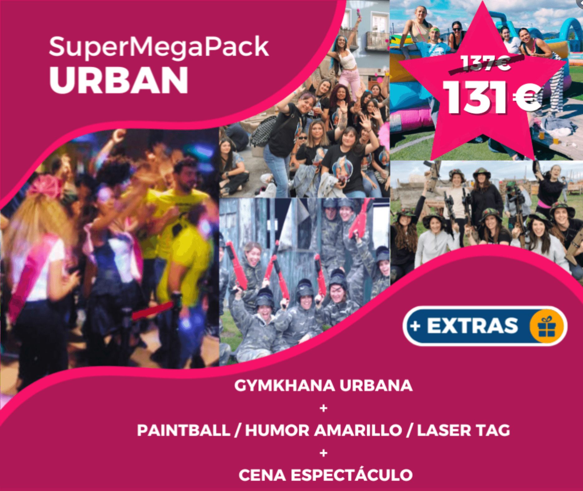 Day of Urban Mayhem and Cabaret in Pamplona: Paintball, Gymkhana & Drag Dinner