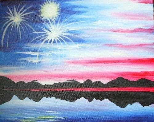 Paint and Celebrate: Reflections of Celebration Guided Painting Class in Woodbury, MN photo 1