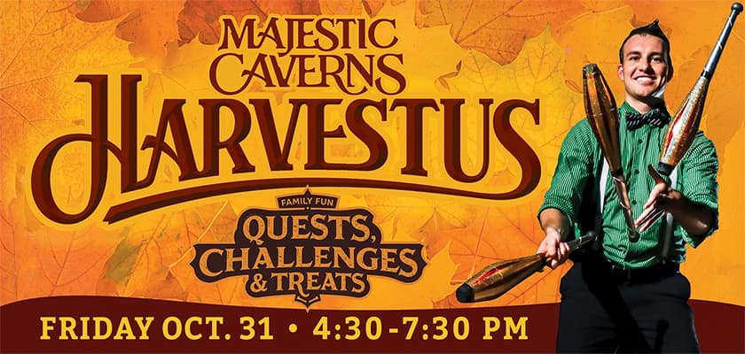 Experience Harvestus Halloween Celebration at Majestic Caverns, Alabama