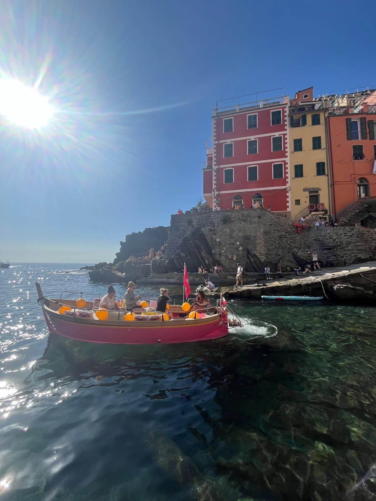 Sea Sailing & Snorkeling with Hyena 5 Terre Boat Tour in Riomaggiore