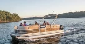 Suntracker Pontoon Cruise on Flaming Gorge, Utah