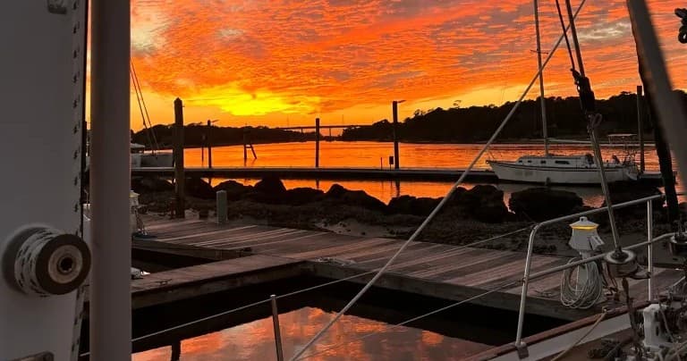 Two-Hour Sunset Sail from Carolina Beach: Small-Group Coastal Cruise & Dolphin Watching