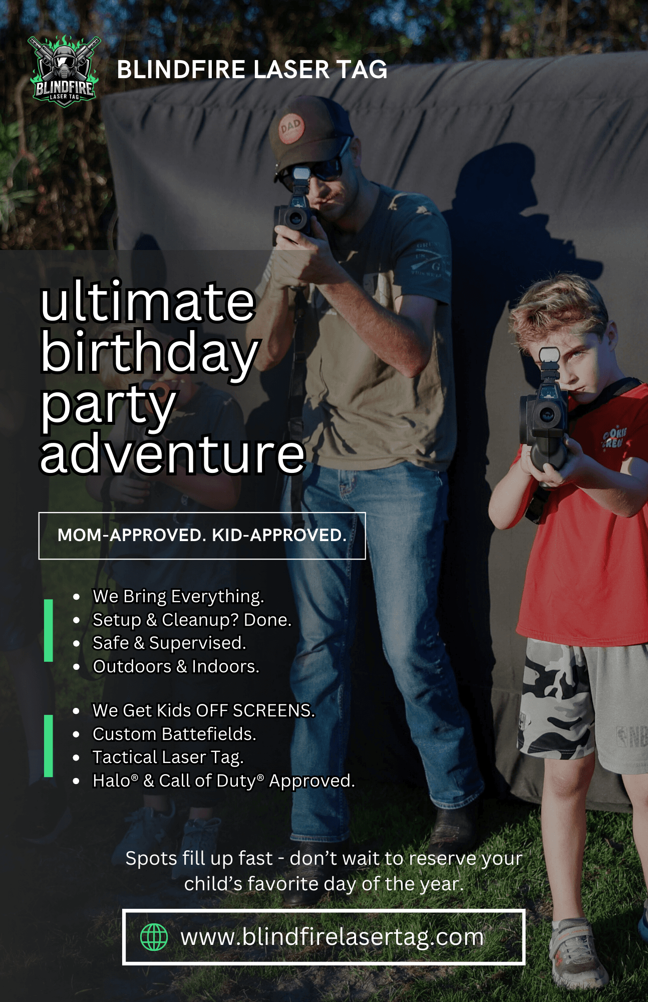 Land Adventures: Blindfire Laser Tag LLC Birthday Bash