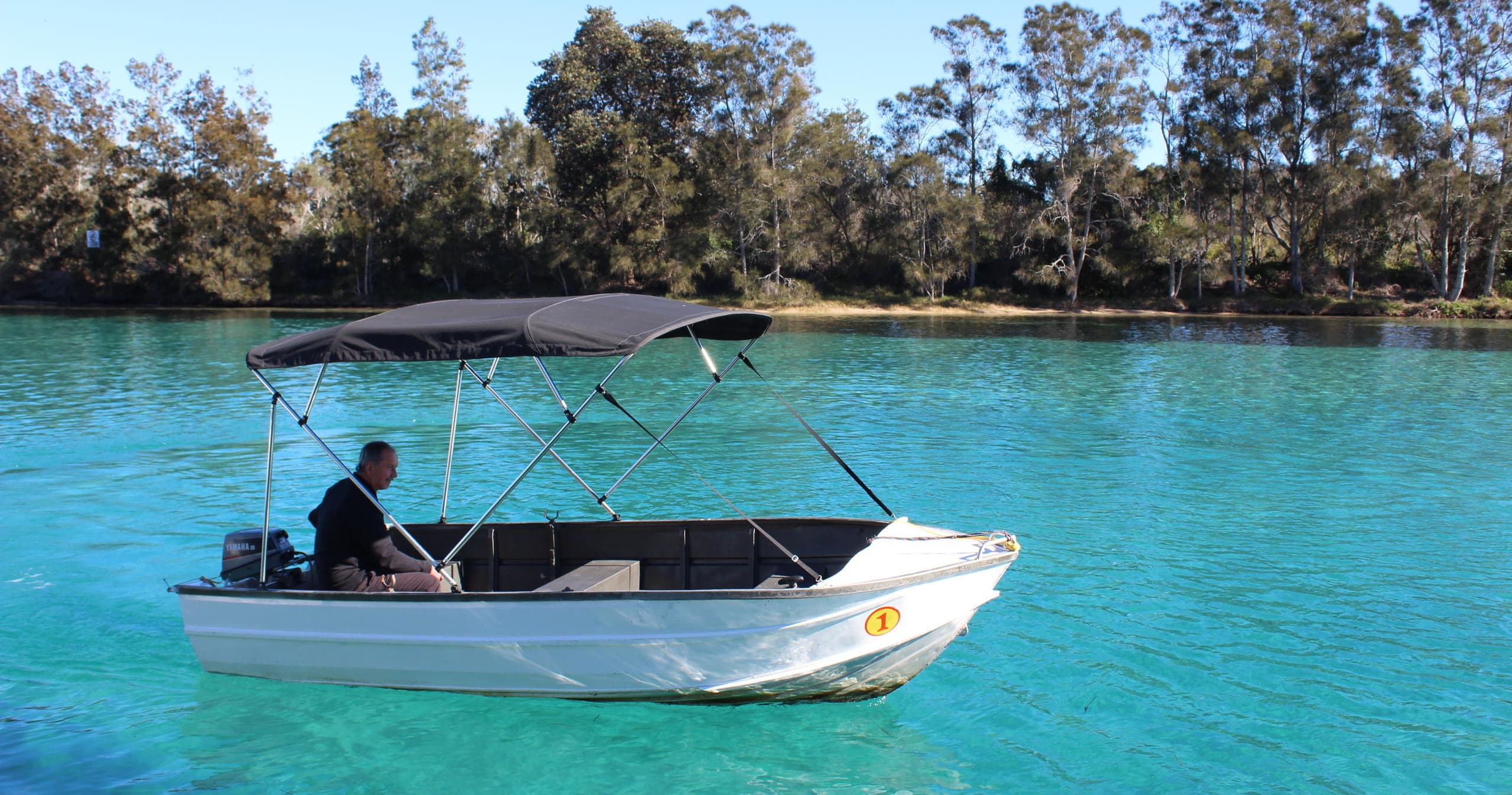 Runabout Boat Hire in Forster with Forster Houseboat Hire photo 1