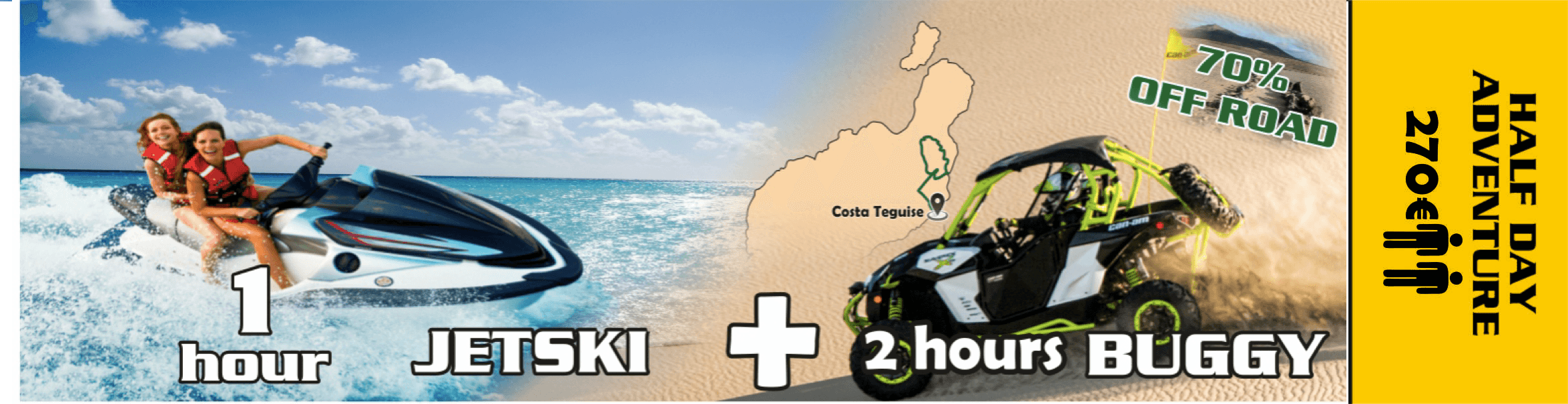 Water Activities & Land Adventures with h2o Sports Lanzarote