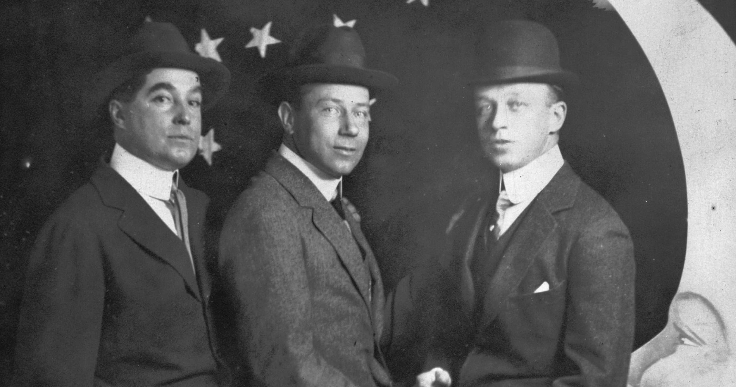 Early 20th-century portrait of Gibson family members in formal attire