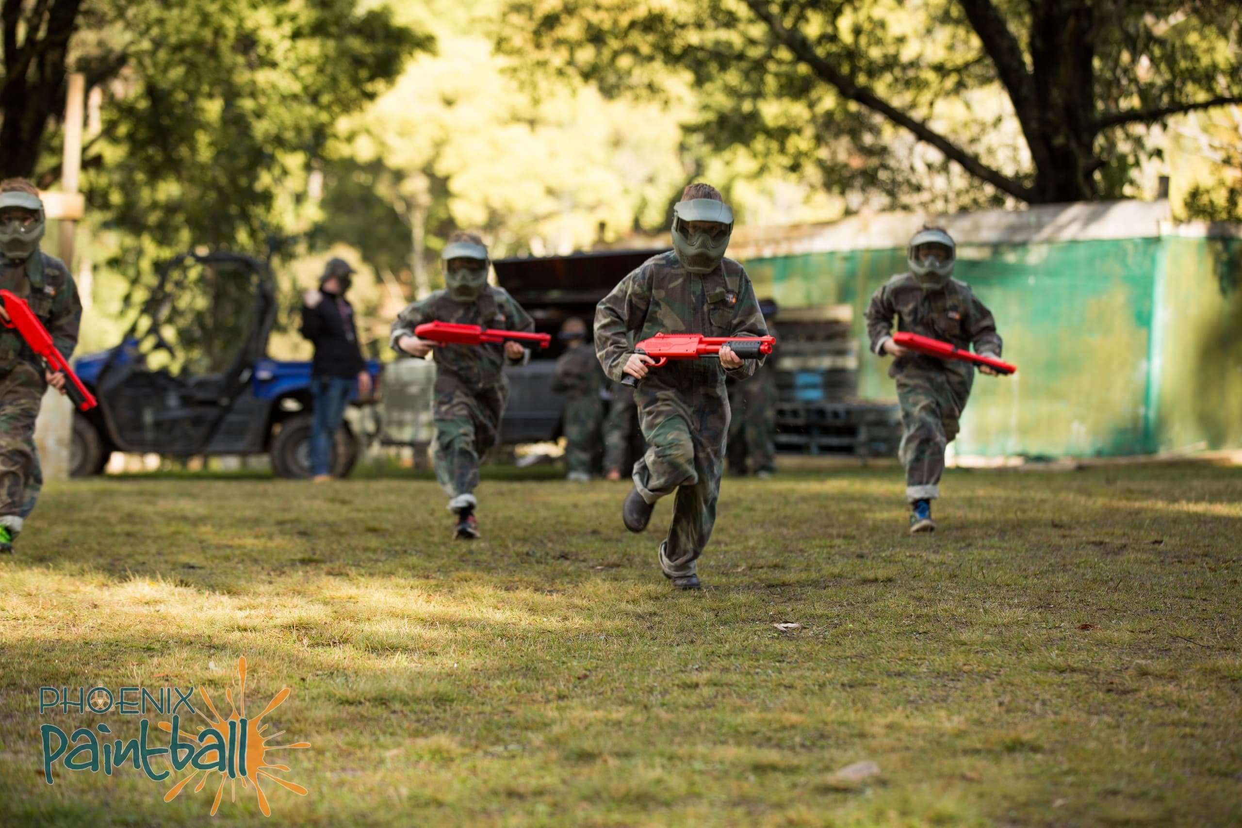Splatball Action with Phoenix Paintball in Rawson, Victoria