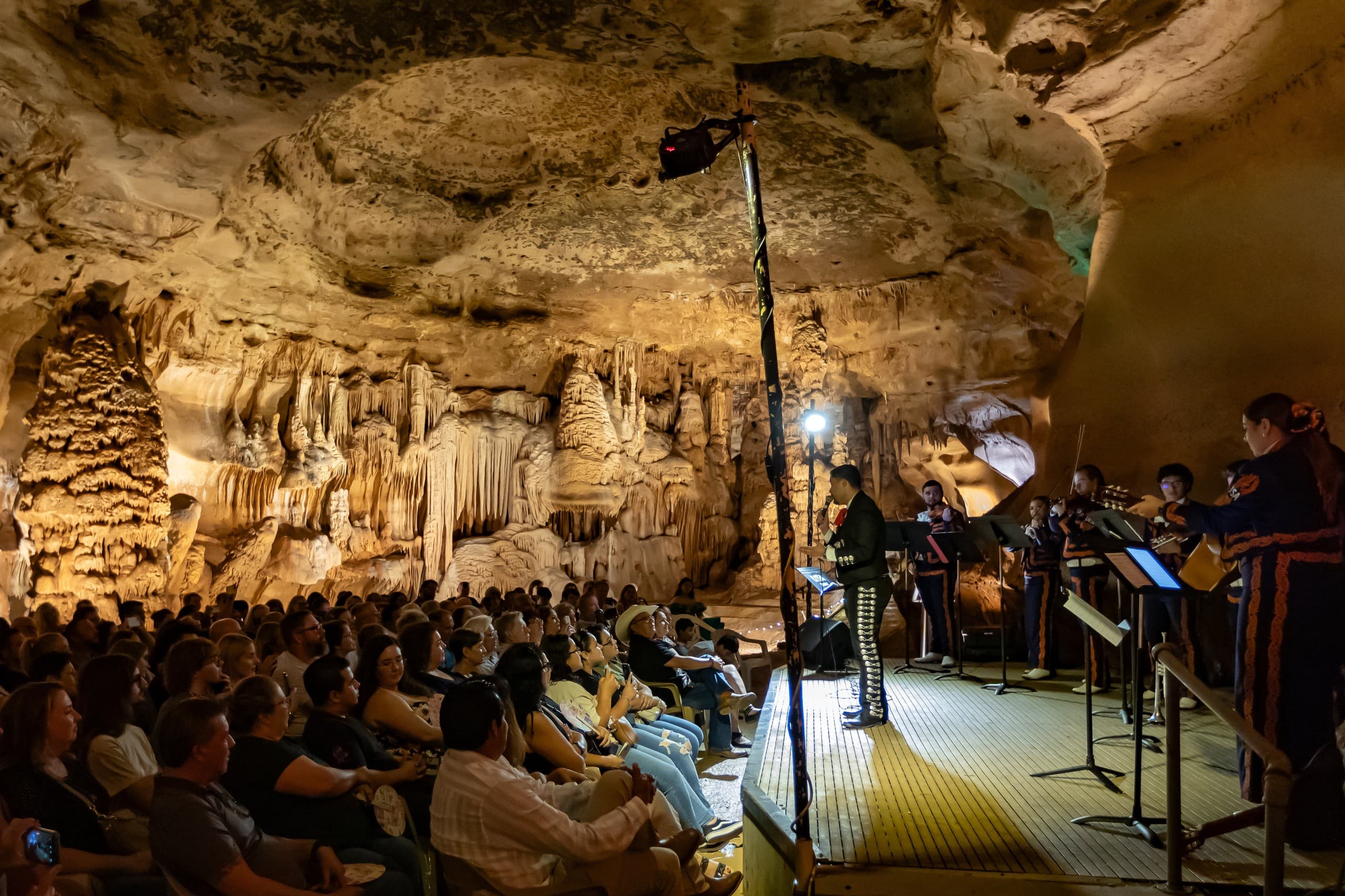 Underground Mariachi at the Queen's Throne Room — Cave Without a Name Concert in Boerne, Texas