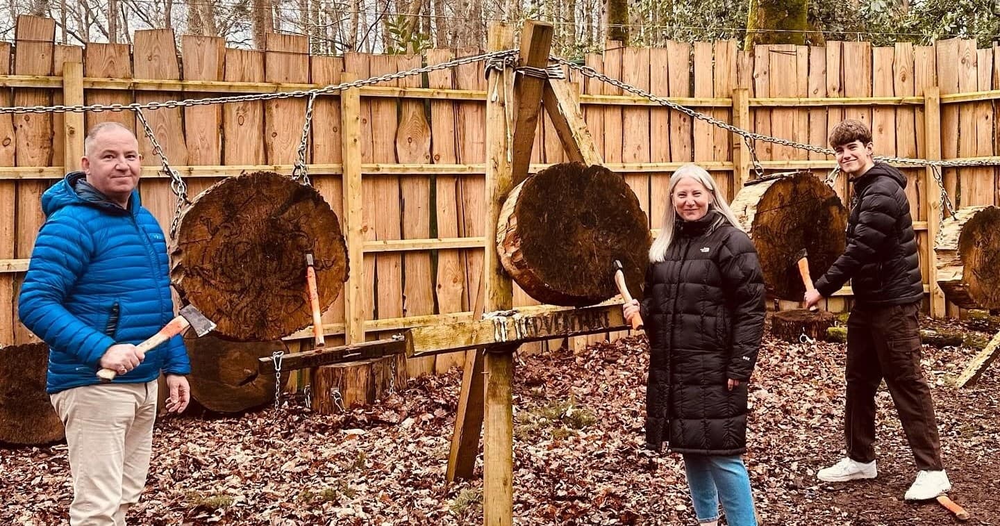 Axe Throwing Challenge with Adventure Pirate in Lytchett Minster