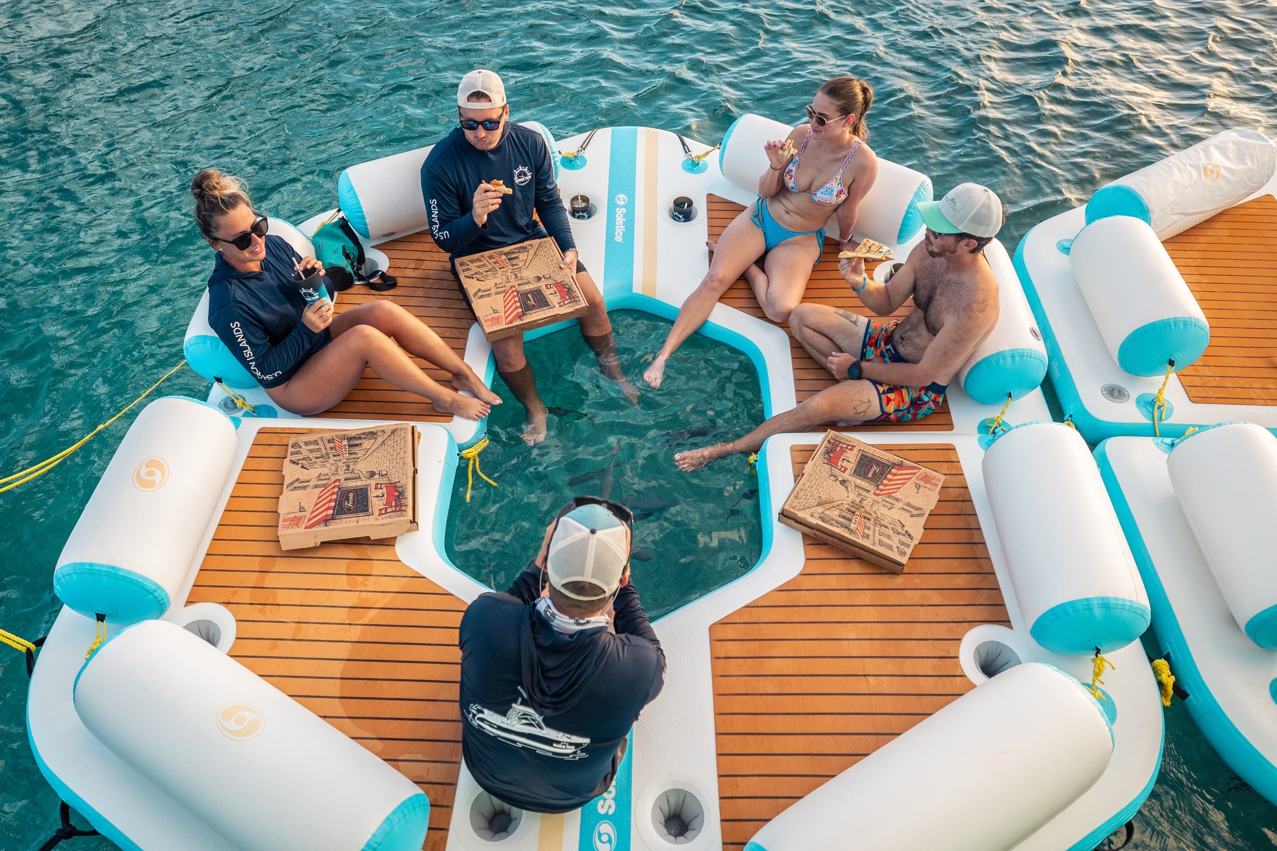 Golden Hours Sunset Sail: Snorkel with Turtles & Pizza Pi at Christmas Cove photo 3