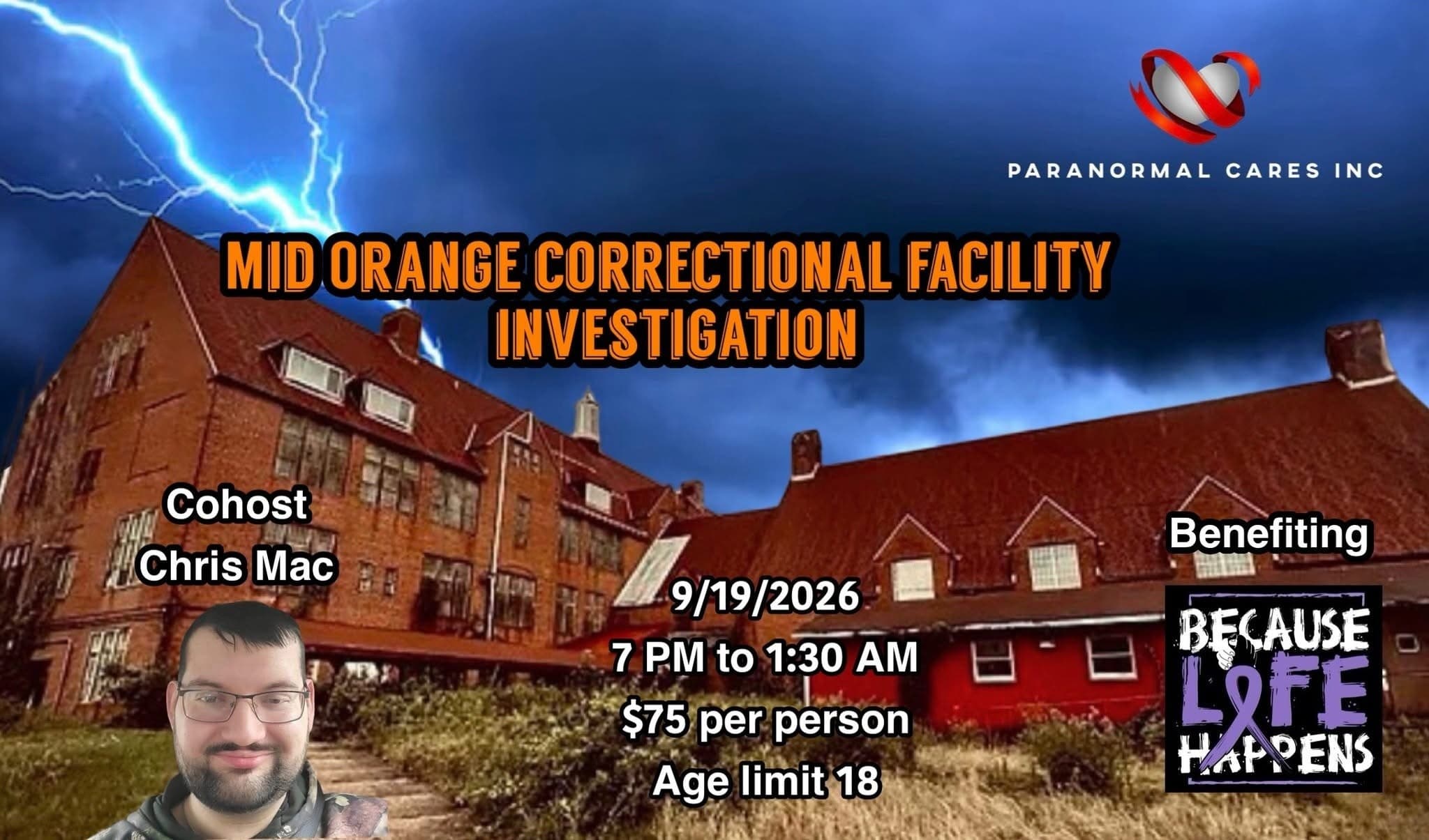 Night at Mid Orange Correctional: Ghost Hunt with Brian J. Cano photo 4