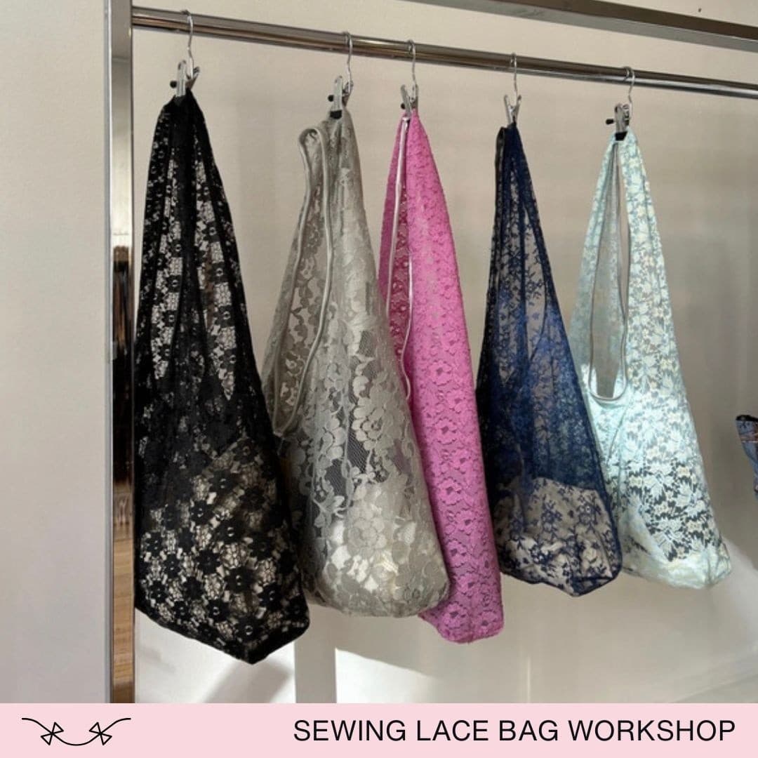 Crafting in Amsterdam: Make an Upcycled Lace Bag at Sewing Cafe