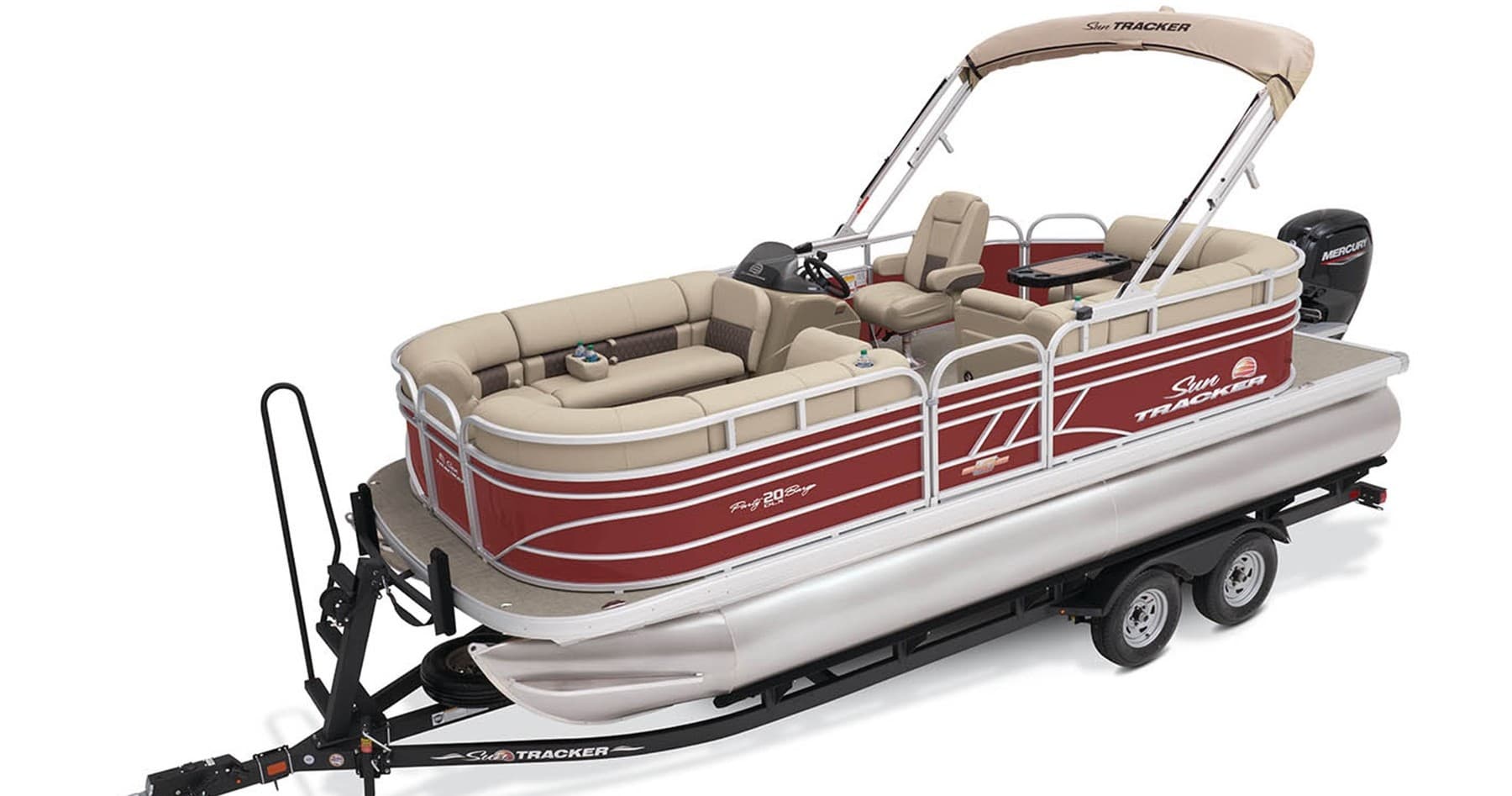 Cruise Fellow's Lake: 2021 Sunday Tracker Party Barge 20DLX Rental in Springfield