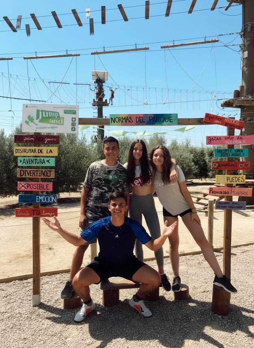 Family Aerial Adventure in Cambrils: Mini, Big & Super Jump Pack photo 1