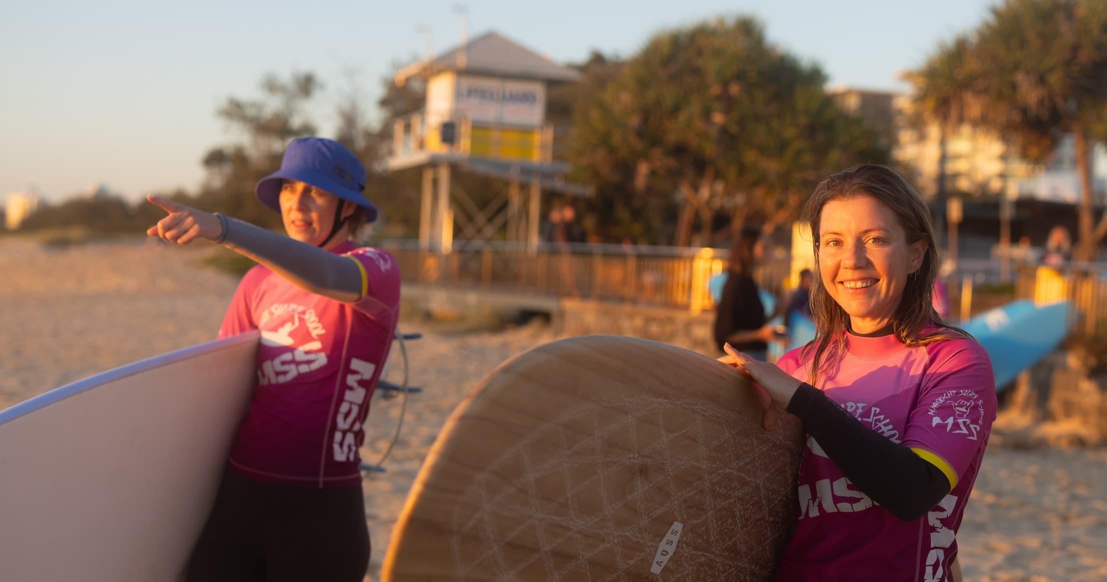 Surfing Guide with Maroochy Surf School at Maroochydore Beach