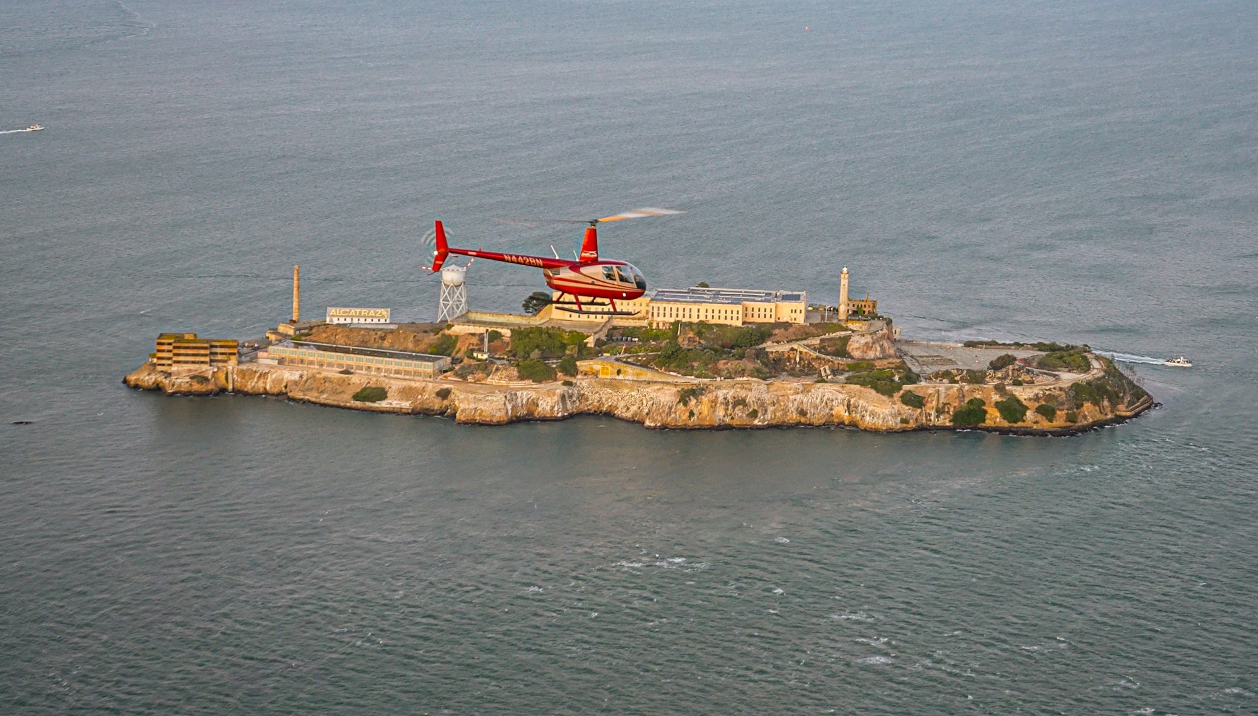 Alcatraz Helicopter Adventure from Mill Valley, CA