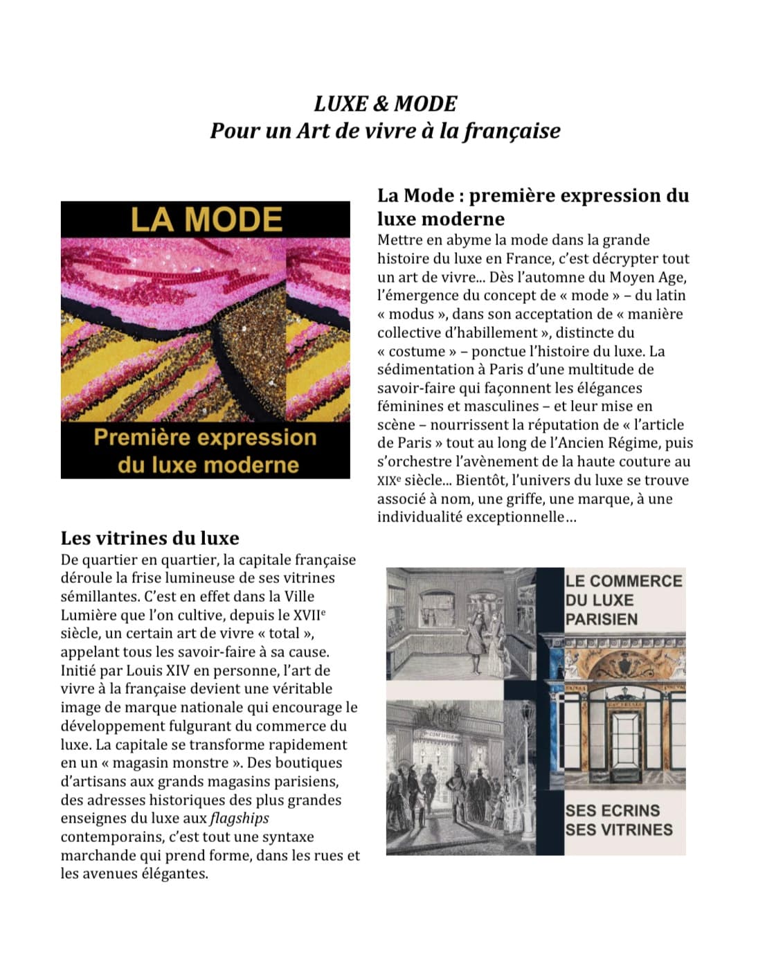 Fashion & Style Masterclass at La Couture Brigade
