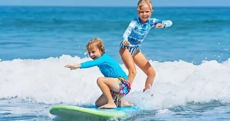 Water Activities: Double Up Surf Lessons on the Right Coast