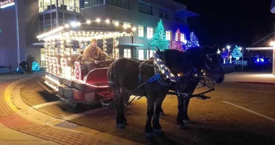 Horse-Drawn Christmas Rides with Idaho Outfitters in Caldwell