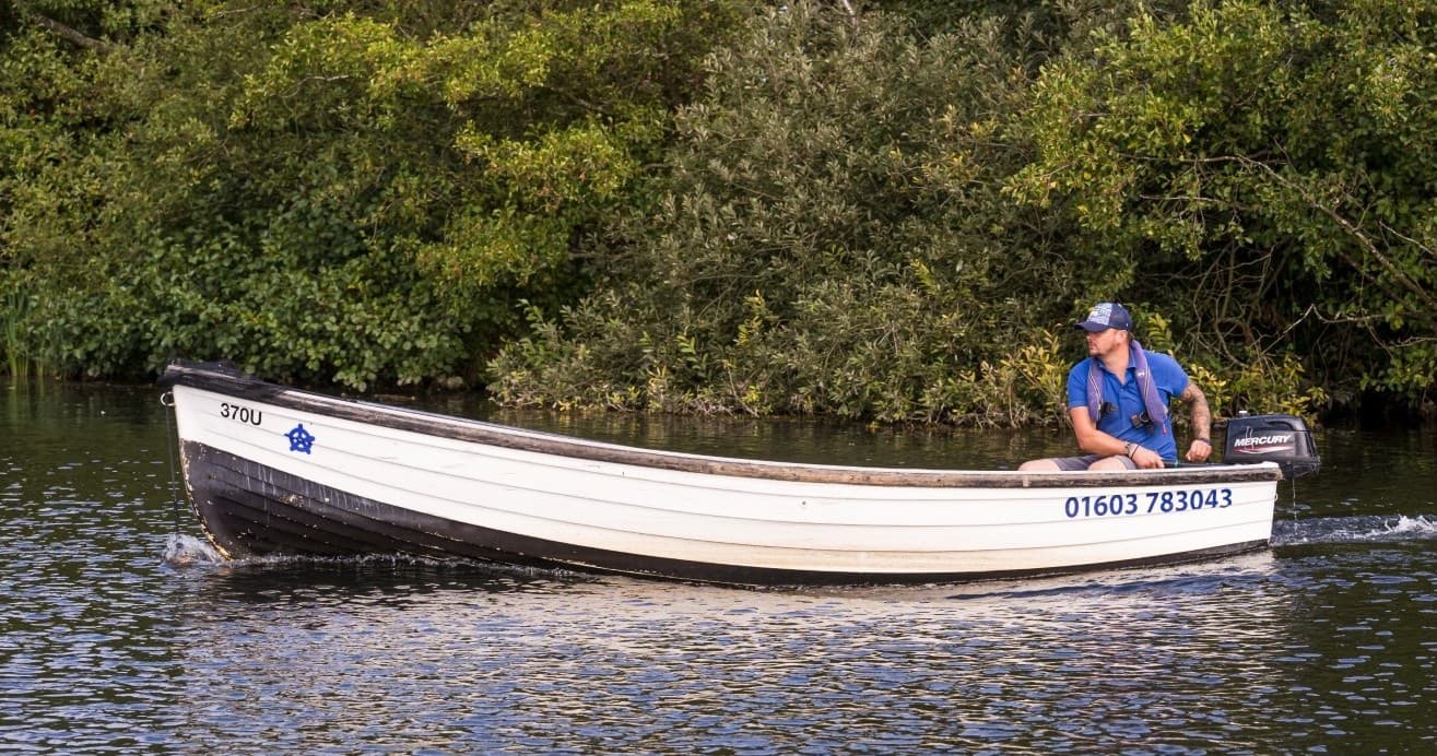 Coulham Fishing Boat Hire at Wroxham Launch Hire