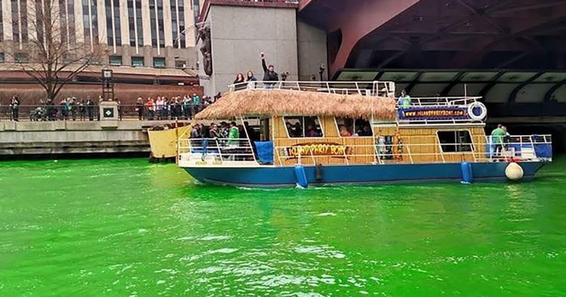Celebrate St. Patrick’s Day Afloat: The Ultimate Chicago River Dyeing Party Boat Experience