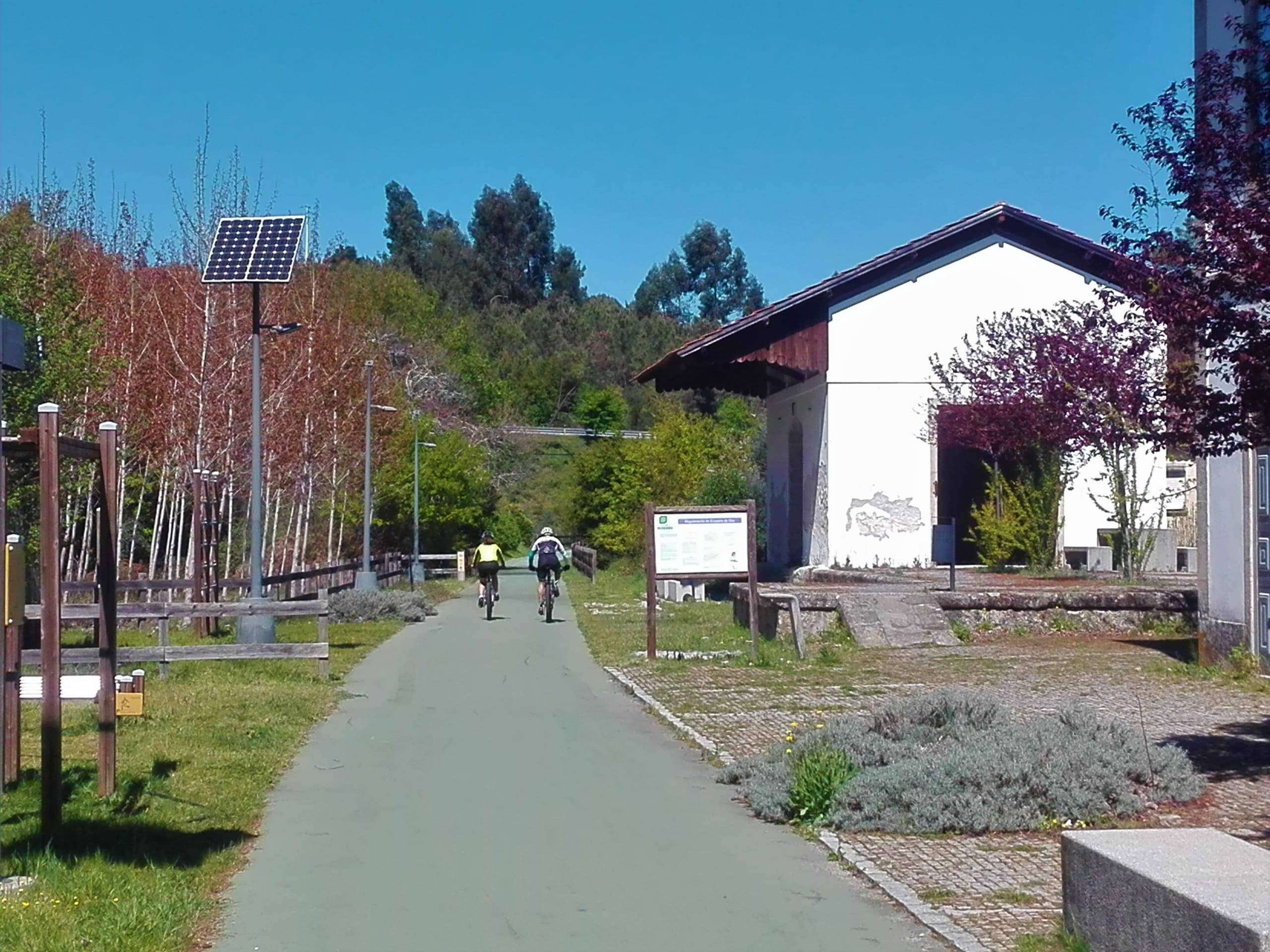 Cycling Ecopista do Dão with Viaje Portugal in Coimbra