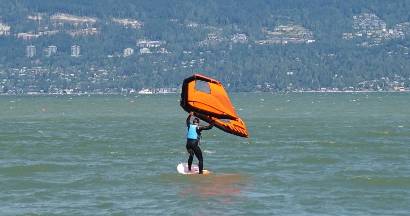 Wingsurfing with Windsure Adventure Watersports in Vancouver