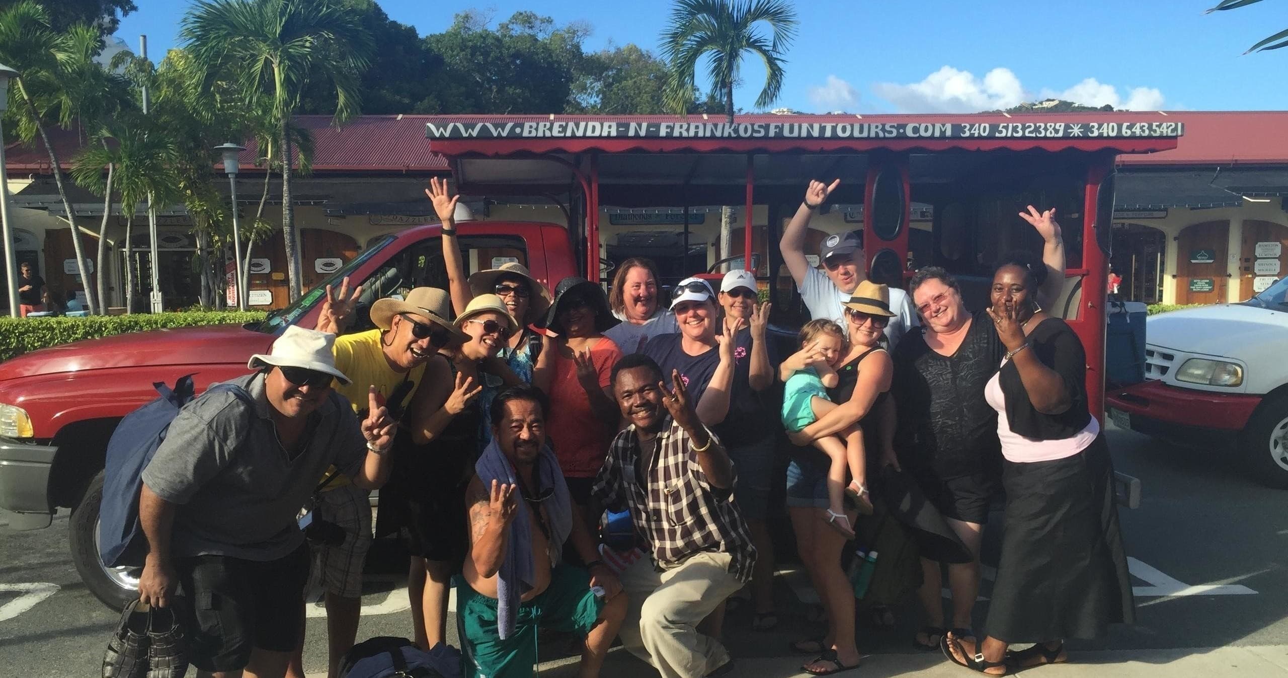 Sightseeing & Beach Fun with Brenda and Franko's Fun Tours in St. Thomas