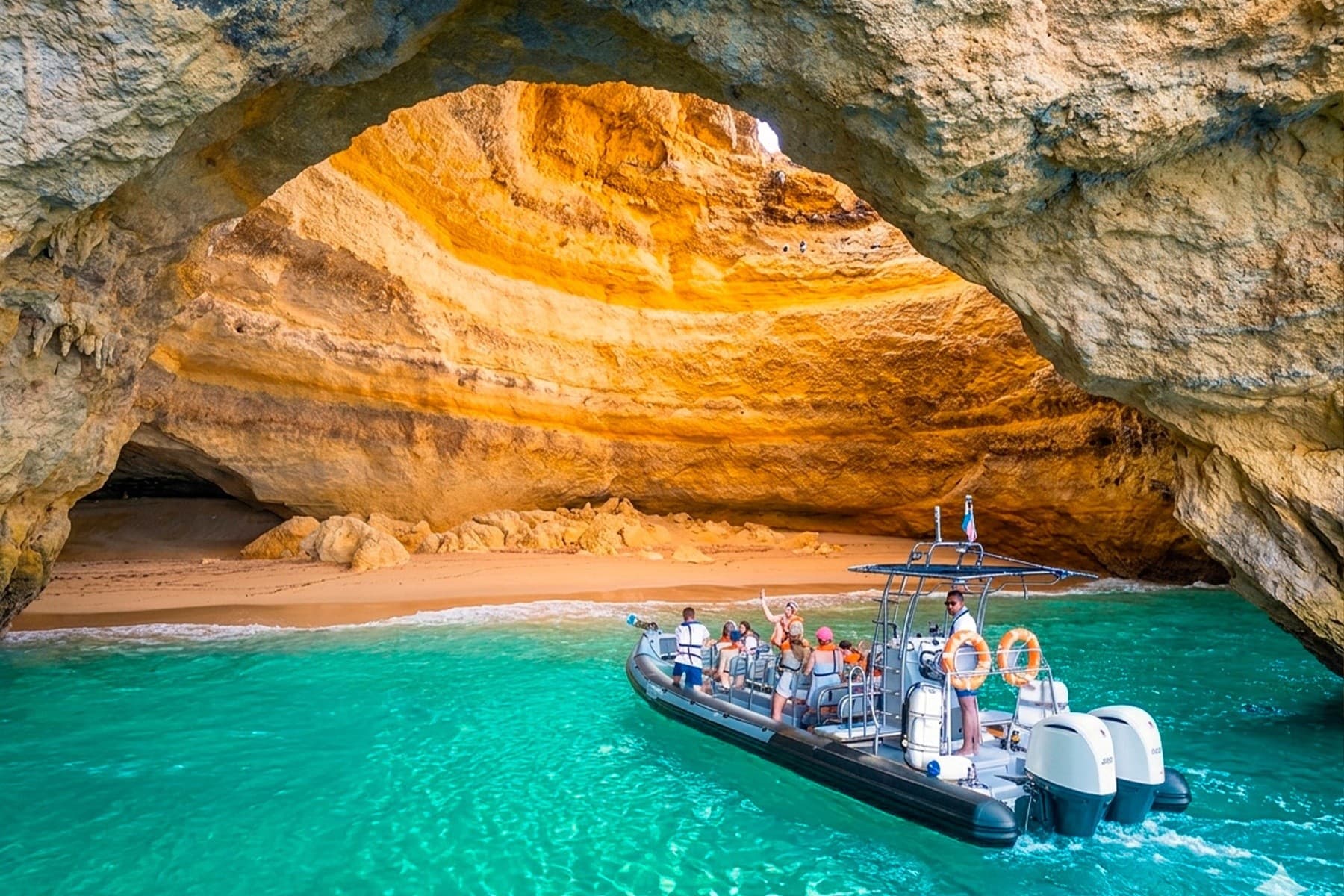RIB to Benagil: High-Speed Boat Tour from Portimão with Allgarbe Fish Curry photo 4