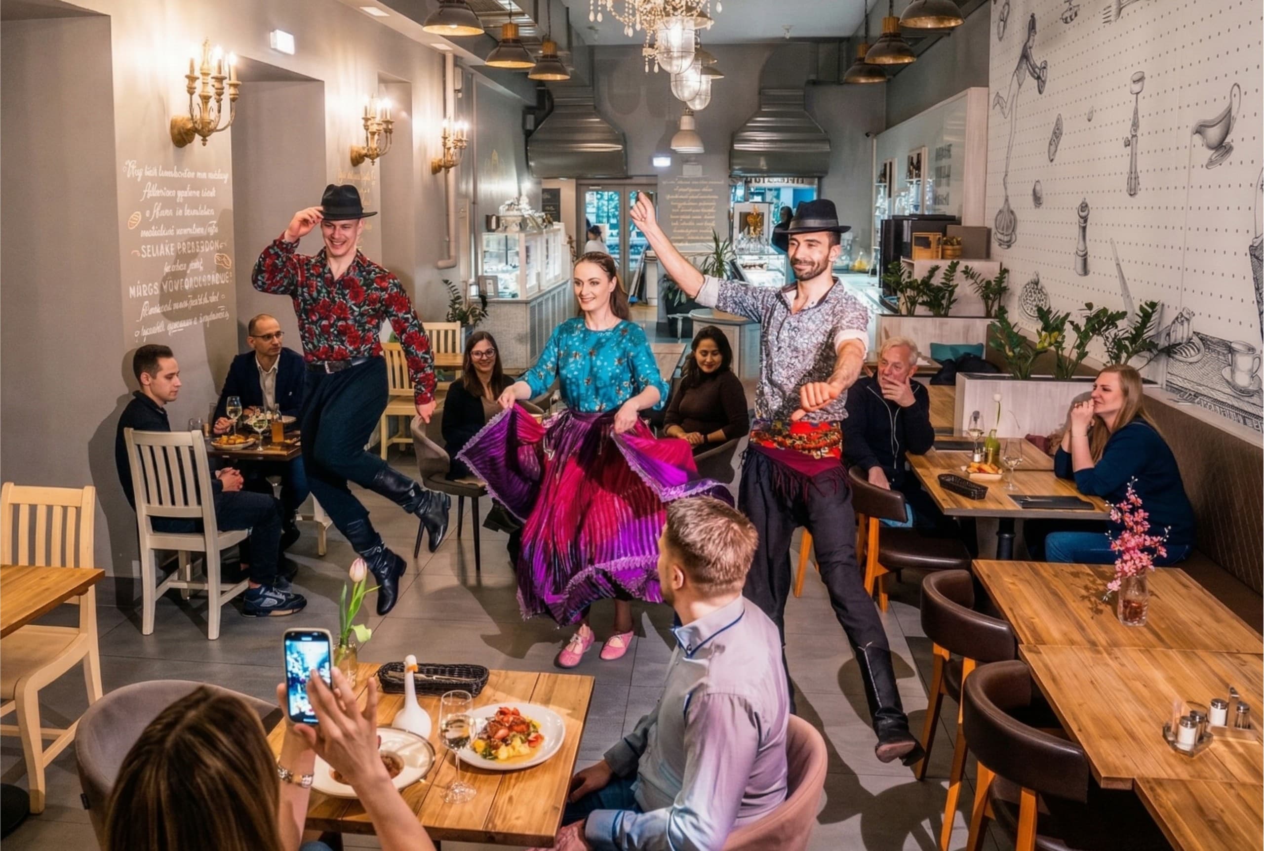 Taste of Tradition: Hungarian Folk Dinner, Live Music & Dance Workshop in Budapest photo 4