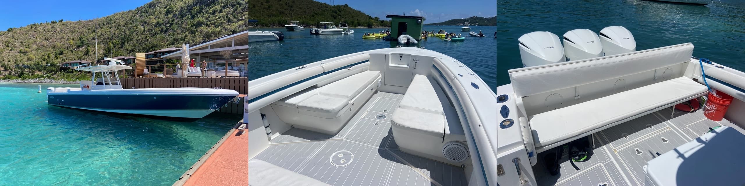 Thrilling 37' Intrepid Snorkel Boat Tour in St. Thomas