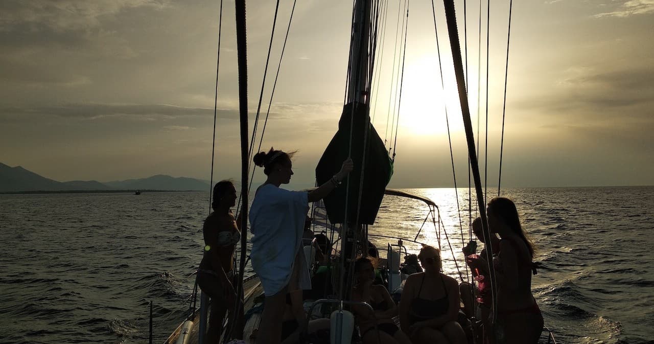 Water Activities: Sunset Cruise with Evia Adventure Tours