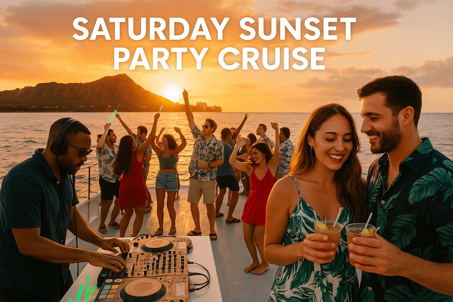 Disco Sunset Party Cruise in Honolulu, Hawaii
