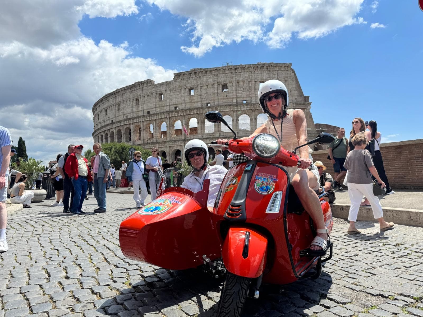 Ride Rome's Iconic Sights in a Vespa Sidecar: 90-Min Semi-Private Tour
