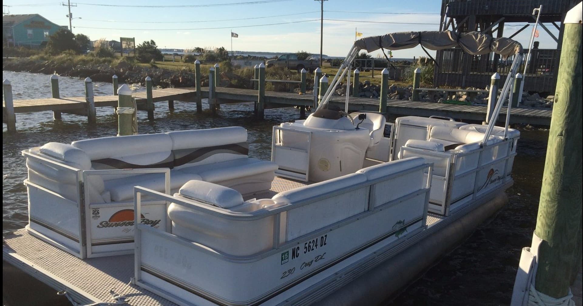 Explore Nags Head with Causeway Watersports: Ultimate 10-Person Pontoon Rental Adventure
