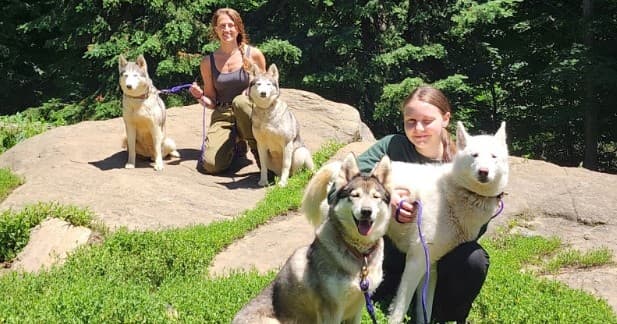 Husky Hike Adventure at Eagle Lake, Ontario