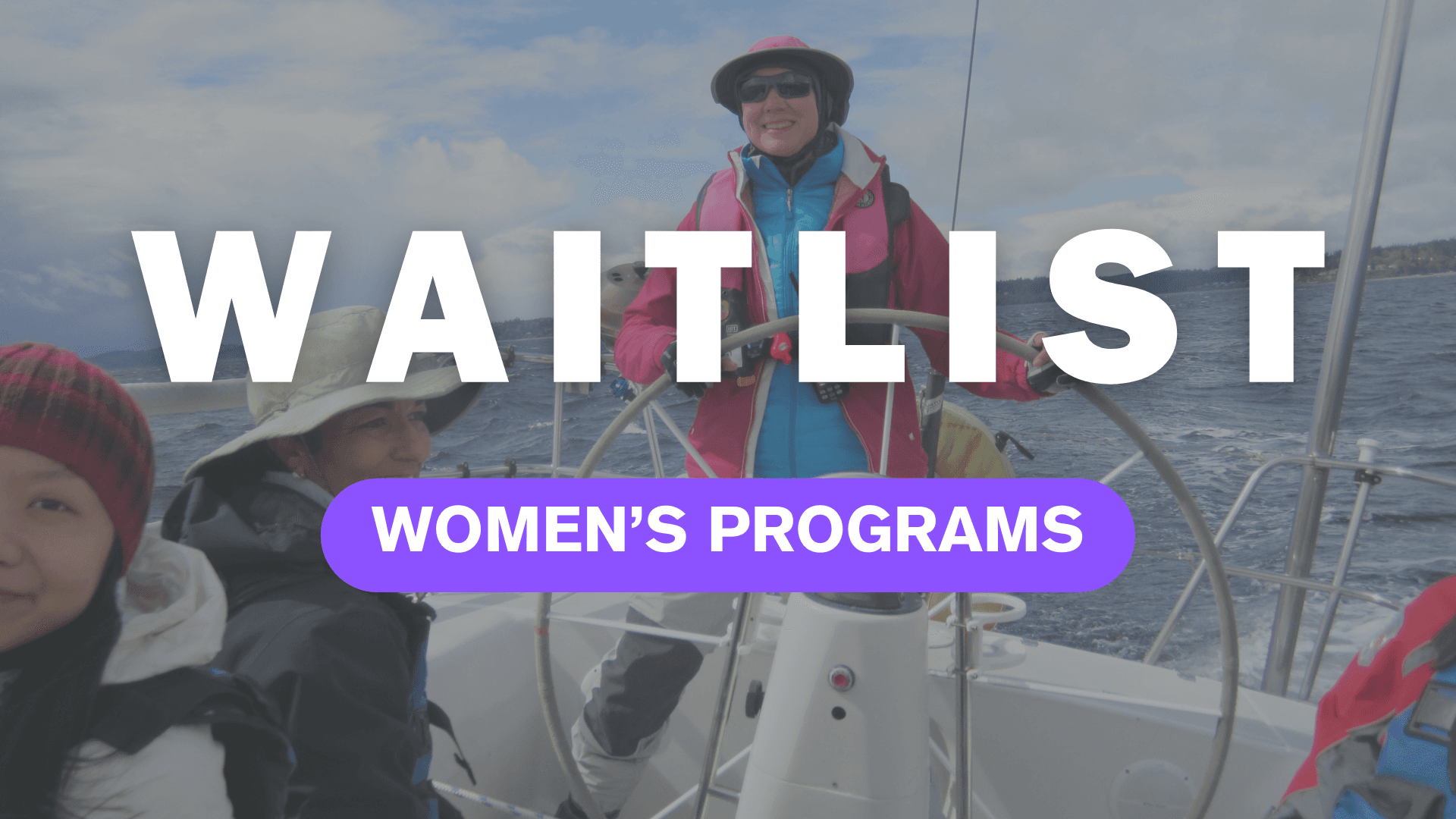 Join the Waitlist for Seattle Women's Sailing Programs