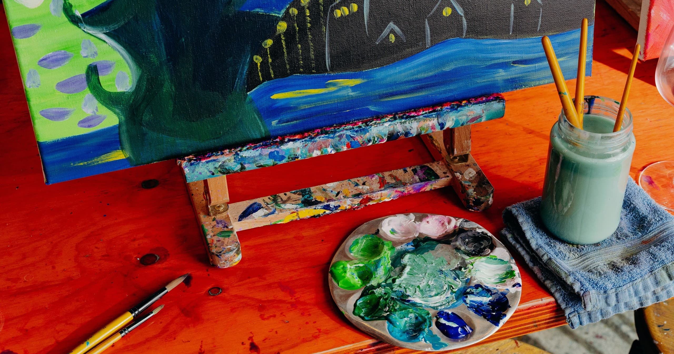 Cheap A$$ Tuesdays Paint-and-Sip in Surry Hills: BYO Drinks & Guided Canvas photo 1