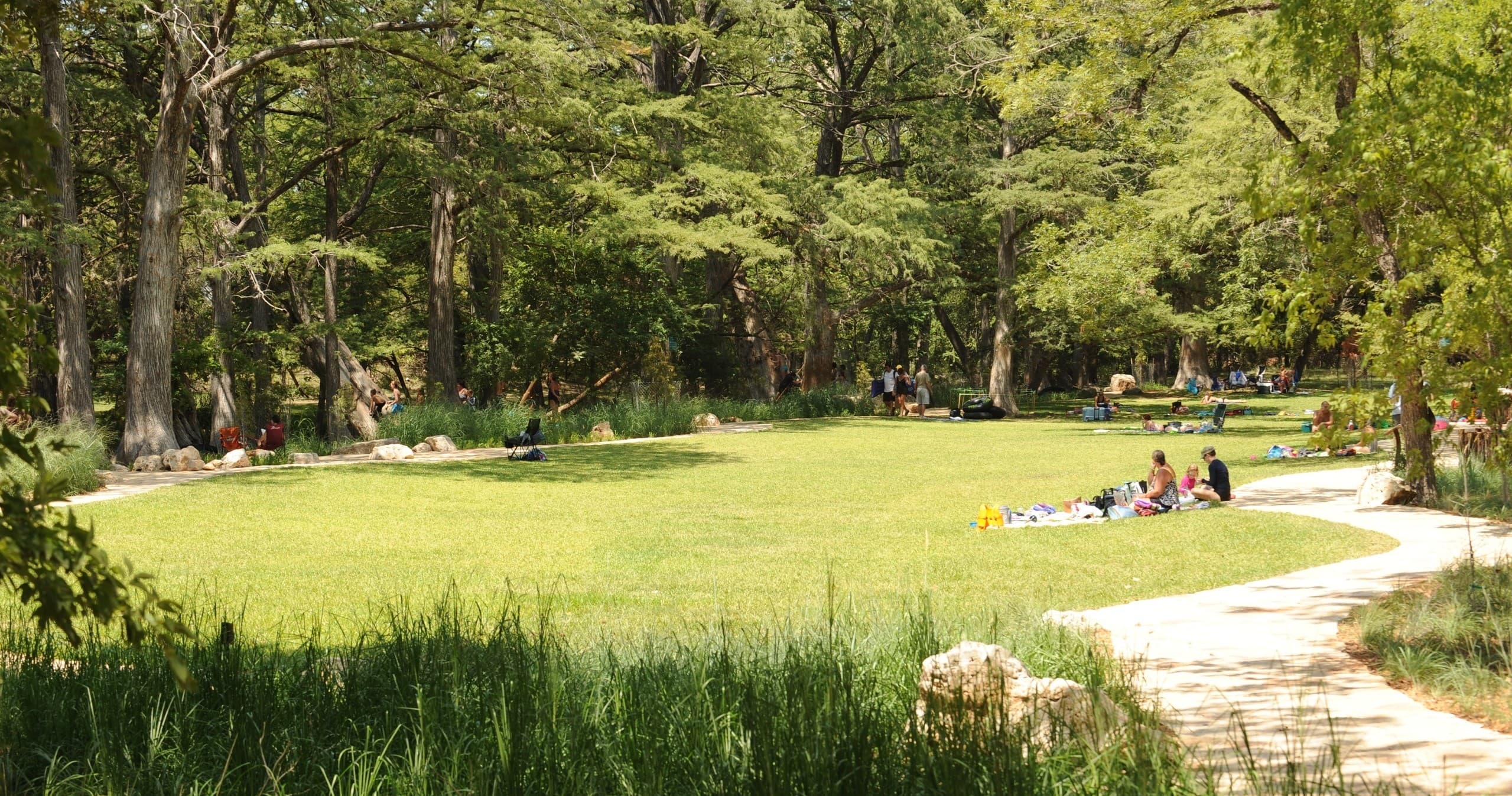 Water Activities at Swim Lawn in Wimberley