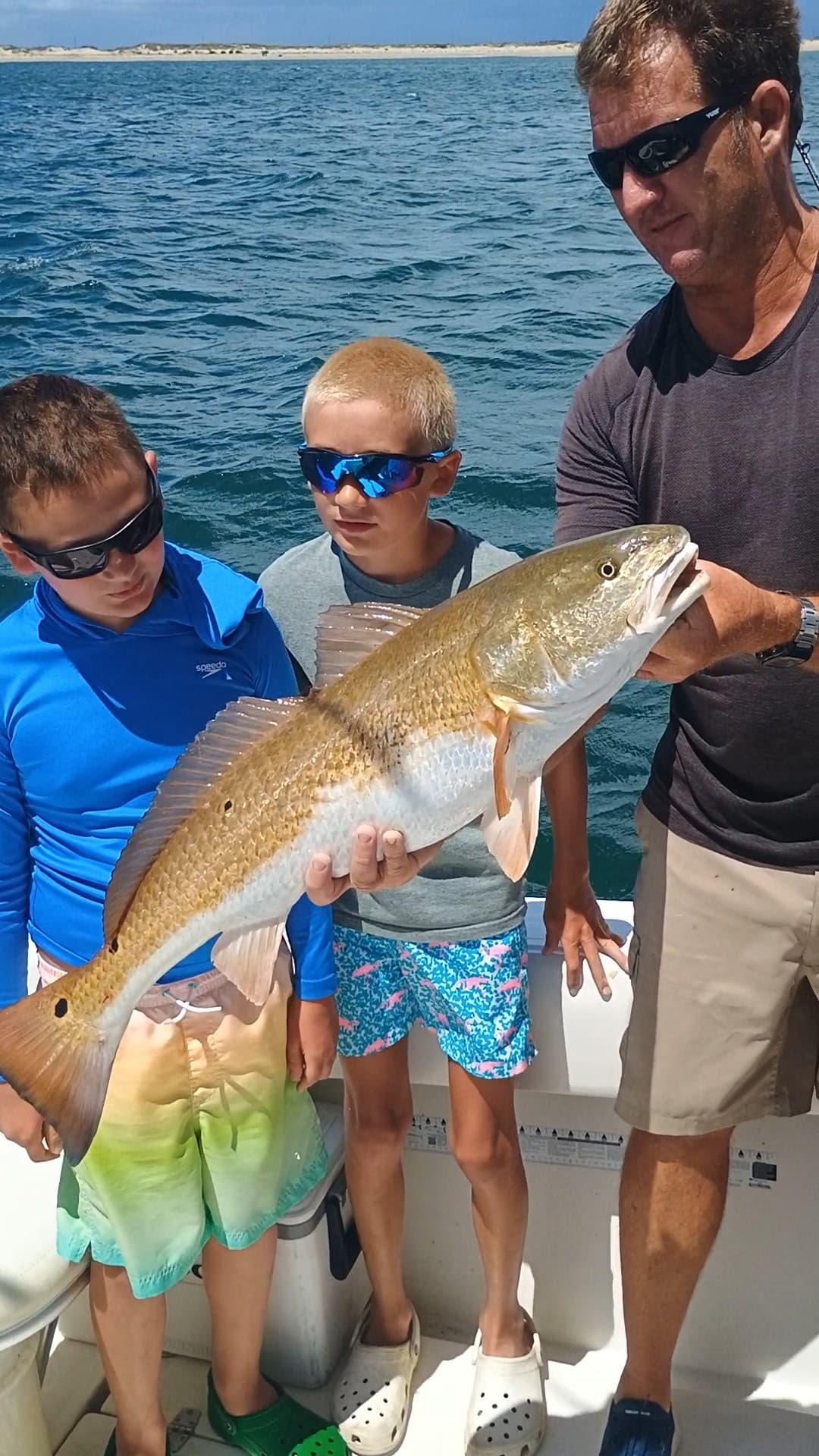 Fishing Charter with Fish Advisor in Nearshore Waters