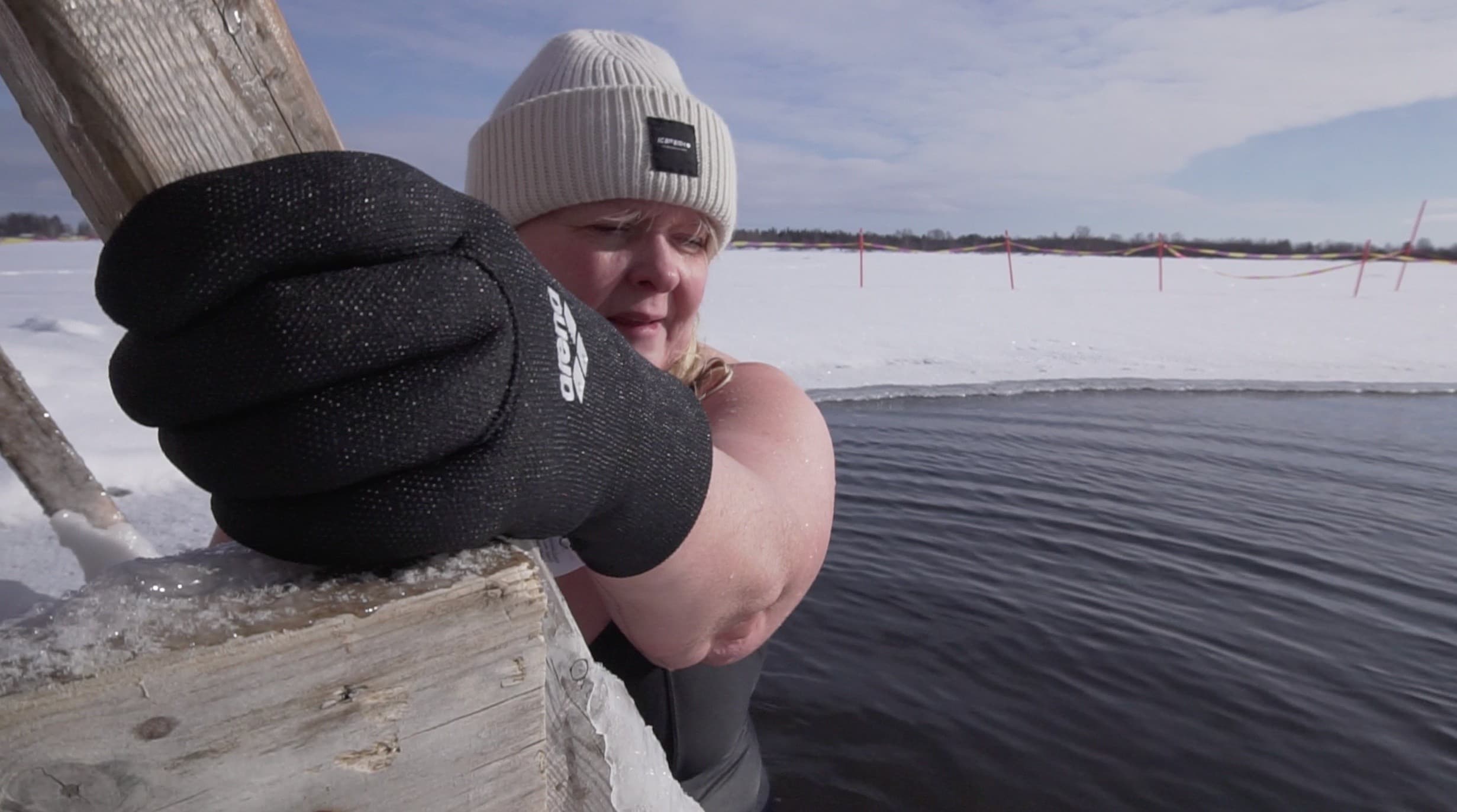 Riverside Sauna and Arctic Ice Swimming in Sirkka