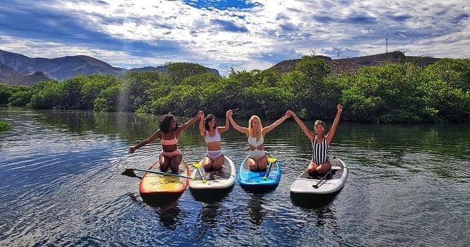Water-Activities at SUP Balandra in Baja California