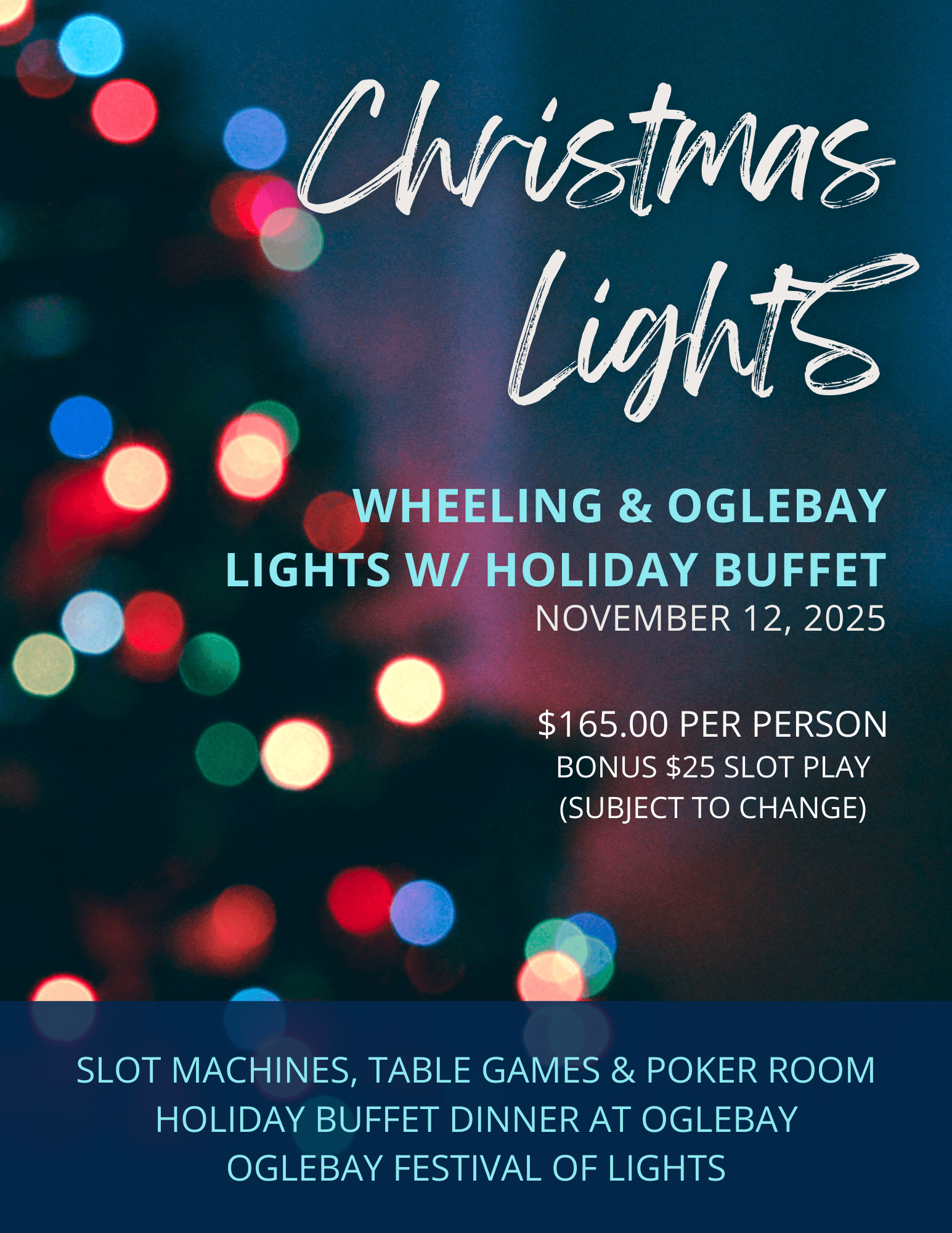 Holiday Light Show & Casino Excursion with Wheeling & Oglebay