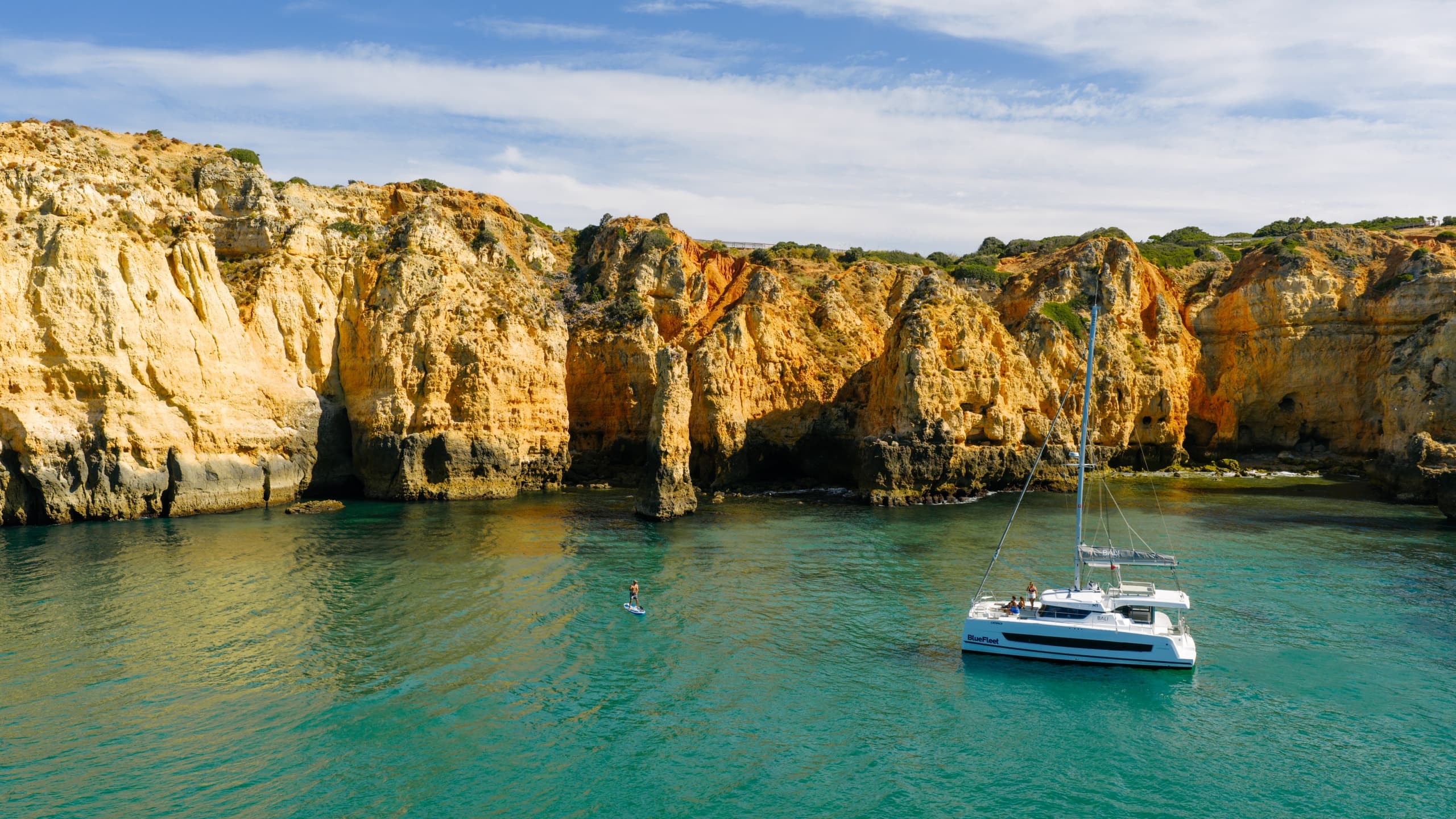 Explore the Stunning Algarve Coast on the Blue Breeze Full-Day Catamaran Cruise