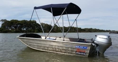 Murray River Tinny Hire: 3.4M 10hp Boat for Fishing & Sightseeing from Murray Bridge