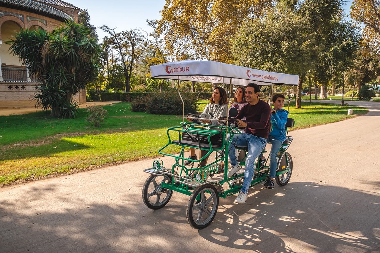 Family-Friendly Four-Wheel Cycling with Cyclotour in Sevilla