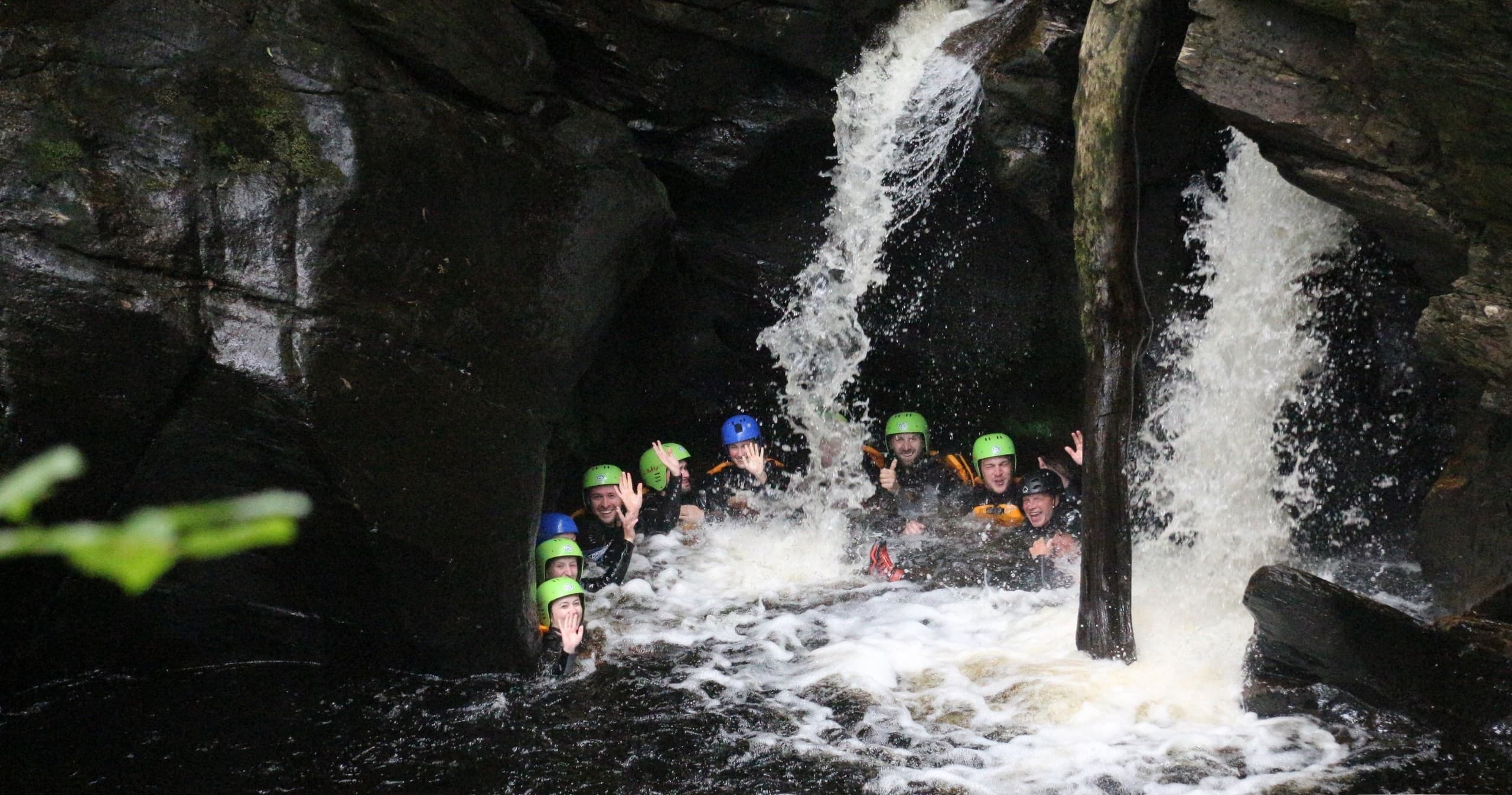 Acharn Falls Canyoning Adventure with Splash Rafting in Perthshire