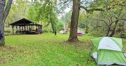 Pavilion 1 Rental: Rustic Camping in Hiram, Ohio
